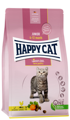 Сухий корм Happy Cat Junior Land Geflügel для молодих котів з 4 місяців до 1 року зі смаком птиці, 1,3 кг, 70539