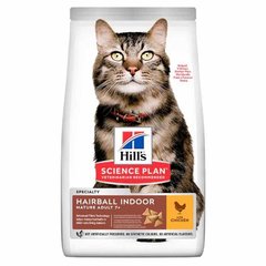 Сухой корм Hill's Science Plan Mature Adult 7+ Hairball & Indoor для кошек от 7 лет, с курицей, 1.5 кг