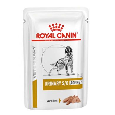 Вологий корм для літніх собак, при захворюваннях сечовивідних шляхів Royal Canin Urinary S/O Ageing 7+ , 85 г (домашня птиця)