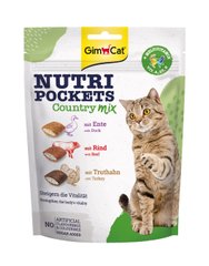 Вітамінні ласощі для котів GimCat Nutri Pockets Кантрі мікс 150 г