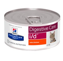 Консерва Hill's Prescription Diet i/d для котів при порушенні роботи шлунково-кишкового тракту, з куркою, 156 г