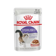 Вологий корм Royal Canin Sterilised для стерилізованих котів старше 12 місяців, шматочки в соусі, 85 г