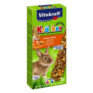 Лакомство для кроликов Vitakraft «Kracker Original + Honey & Spelt» 2 шт. (мёд и спельта)
