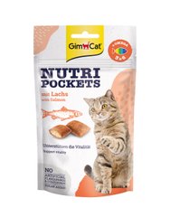 Вітамінні ласощі для котів GimCat Nutri Pockets Лосось + Омега 3 і Омега 6 60 г