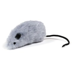 Іграшка для котів Природа Мишка сіра 8 x 4 см (плюш)