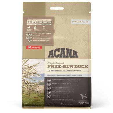 Cухий гіпоалергенний корм Acana Free-Run Duck зі смаком качки для собак всіх порід, 340 г