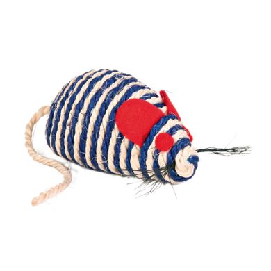 Игрушка для кошек Trixie Мышка с погремушкой 10 см (сизаль)