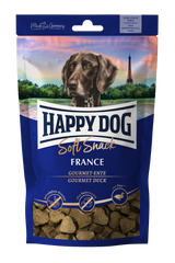 Лакомства мягкие Happy Dog Soft Snack France для собак средних и крупных пород, с уткой, 100 г