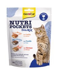 Витаминные лакомства для кошек GimCat Nutri Pockets Морской микс 150 г