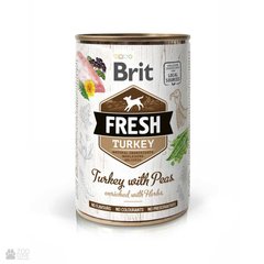 Brit Fresh Turkey/Peas k 400g индейка, горошек для собак