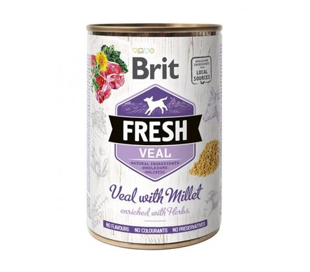 Brit Fresh Veal/Millet k 400g телятина,пшено для собак