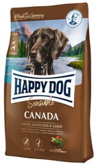 Сухий корм Happy Dog Canada для дорослих собак з 6 місяців з чутливим травленням, з лососем, 1 кг