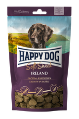 Ласощі м'які Happy Dog Soft Snack Ireland для дорослих собак усіх порід, з ірландським кроликом та лососем, 100 г