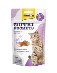 Вітамінні ласощі для котів GimCat Nutri Pockets Качка + Мультивітамін 60 г