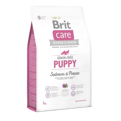 Сухой корм для щенков всех пород Brit Care GF Puppy Salmon & Potato