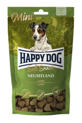 Ласощі м'які Happy Dog Soft Snack Mini Neuseeland для собак дрібних порід, з ягнятком та рисом, 100 г