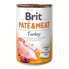 Brit Paté & Meat Dog k 400 g з індичкою