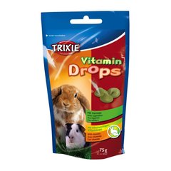 Ласощі для кроликів та морських свинок Trixie «Vitamin Drops» 75 г (овочі)