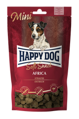 Ласощі м'які Happy Dog Soft Snack Mini Africa для собак дрібних порід, зі страусом та картоплею, 100 г