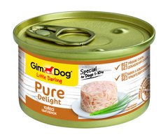 Вологий корм для собак GimDog LD Pure Delight 85 г (курка)