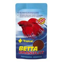 Сухий корм для акваріумних риб Tropical в гранулах «Betta Granulat» 10 г (для півників), для аквариумних