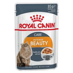 Влажный корм Royal Canin Intense Beauty для кошек с проблемной шерстью, кусочки в желе, 85 г