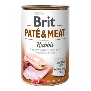 Brit Paté & Meat Dog k 400 g с кроликом