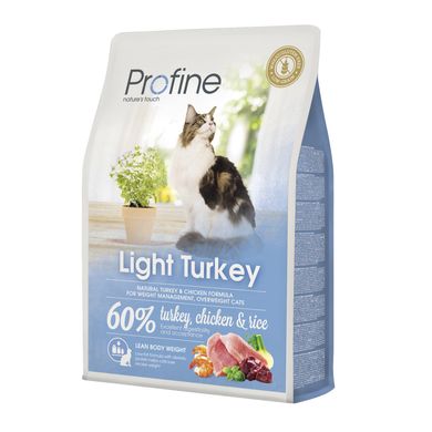 Сухой корм для кошек с лишним весом Profine Cat Light 10 кг (индейка и курица)