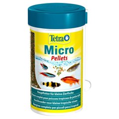 Сухой корм для мелких аквариумных рыб Tetra в гранулах «Micro Pellets» 100 мл (для всех аквариумных рыб), для аквариумних