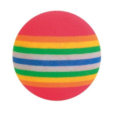 Игрушка для кошек Trixie Мяч радужный d:4 см, набор 4 шт. (вспененная резина)