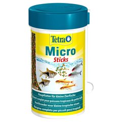 Сухой корм для мелких аквариумных рыб Tetra в палочках «Micro Sticks» 100 мл (для всех аквариумных рыб), для аквариумних