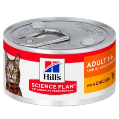 Консерва Hill's Science Plan Adult для взрослых кошек, с курицей, 82 г