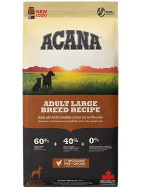 Сухий корм Acana Adult Large Breed Recipe для дорослих собак великих порід, 11.4 кг