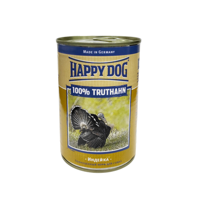 Консерва Happy Dog NaturLine Dose 100% Truthahn для собак, з індичкою, 400 г