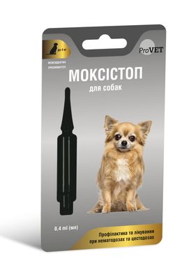 Антигельмінтний препарат ProVET Моксістоп для собак до 4 кг, (1 піпетка * 0.4 мл)
