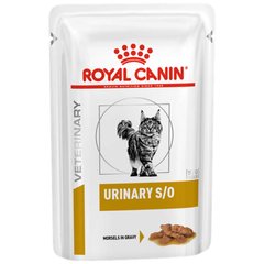 Вологий корм Royal Canin Urinary S/O при сечокам'яній хворобі у кішок, шматочки в соусі, 85 г
