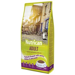 Сухий корм Nutrican Adult Cat для дорослих котів всіх порід зі смаком курки та рису, 10 кг