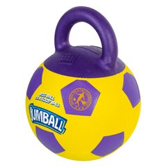 Игрушка для собак Мяч футбольный с ручкой GiGwi Ball, резина, 26 см