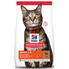 Сухой корм Hill's Science Plan Adult для кошек, с ягненком и рисом, 3 кг