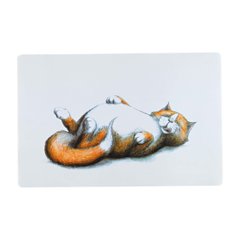 Килимок під миску Trixie «Thick Cat» 44 см / 28 см (білий)