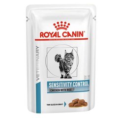 Влажный корм Royal Canin Sensitivity Control при пищевой аллергии у кошек, курица, 85 г