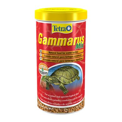 Натуральний корм для водоплавних черепах Tetra «Gammarus Mix» сушені гаммарус та анчоус 1 л