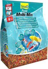 Tetra POND MULTI MIX 4L харчова суміш (пластівці, гранули, таблетки, гамарус), для ставкових