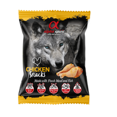 Alpha Spirit Snacks з куркою ласощі для собак усіх порід та віку 50 г