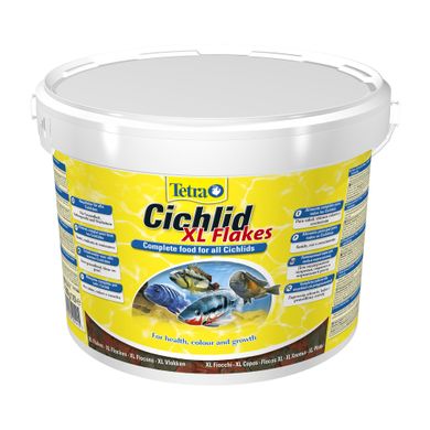 Tetra CICHLID XL 10L/1,9kg великі пластівці для цихлід, для аквариумних