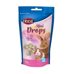 Ласощі для кроликів та морських свинок Trixie «Mini Drops» 75 г (йогурт)