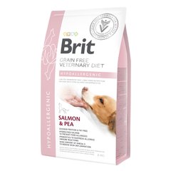 Brit GF VetDiets Dog Hypoallergenic 2 кг при пищевой аллергии с лососем, горохом и гречкой