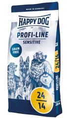 Сухой корм Happy Dog Profi-Line 24/14 беззерновой для взрослых собак с чувствительным пищеварением, 20 кг