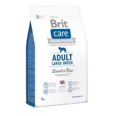 Сухий корм для дорослих собак великих порід (вагою від 25 кг) Brit Care Adult Large Breed Lamb & Rice