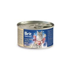 Влажный корм Brit Premium by Nature Chicken with Beef 200 г (паштет с курицей и говядиной)